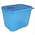 Tupperware Freezer Time 1 Litro Azul Com Válvula Roxa - Imagem 1