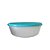 Tupperware Tigela Visual 3 Litros - Transparente Tampa Azul Bebe - Imagem 1