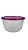 Tigela Tupperware Visual 2 Litros - Transparente Com Tampa Roxa - Imagem 3