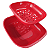 Cesto Allegra Tupperware 1,3 Litros - Vermelho - Imagem 1