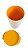Copo Allegra Tupperware Importado 450ml - Branco Laranja - Imagem 3