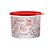Tupperware Tupper Caixa Receitas 2,4 Litros - Translucido Decorado Tampa Vermelha - Imagem 1