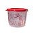 Tupperware Tupper Caixa Receitas 1,7 Litros - Translucido Decorado Tampa Vermelha - Imagem 1