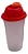 Tupperware Quick Shake 500ml - Transparente/Vermelho/Laranja - Imagem 2