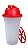 Tupperware Quick Shake 500ml - Transparente/Vermelho/Laranja - Imagem 3