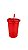 Tupperware Guarda Suco 1 Litro - Vermelho Cherry - Imagem 2