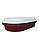 Tupperware Travessa Actualite Oval 2 Litros - Merlot Tampa Branca - Imagem 1