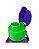 Garrafa Tupperware Eco Tupper 500ml - Roxo Tampa Verde Neon - Imagem 2