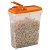 Tupperware Porta Cereais Natural Tampa Marinho - 850ml - Imagem 1