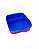 Tupperware Basic Line Com Divisão 550ml - Azul Tampa PInk - Imagem 2