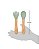 Kit Talheres Em Silicone e Bambu Buba - Verde - Imagem 3