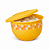 Tupperware Tigela Murano 1,3 Litros Amarelo - 80 Anos Tupperware - Imagem 1