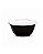 Tupperware Pote Style 425ml - Black Preto Tampa Branca - Imagem 1