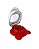 Tupperware Fatiador Egg - Chili (Branco/Vermelho) - Imagem 1