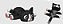 Gatinho articulado - cor preta - Imagem 1
