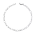 Pulseira Masculina Fígaro 3x1 3mm Prata 925 Legítima - Imagem 1