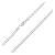 Corrente Masculina Piastrini 2,5mm 60cm Prata 925 Legítima - Imagem 3