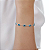 Pulseira Olho Grego Azul Prata 925 Legítima - Imagem 2