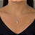 Colar N. S. Aparecida Manto Cravejado Zircônia Azul Prata 925 Legítima - Imagem 2