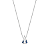 Colar N. S. Aparecida Manto Cravejado Zircônia Azul Prata 925 Legítima - Imagem 1