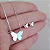 Conjunto Borboleta Origami Prata 925 Legítima - Imagem 2