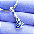 Berloque Pingente N.S Aparecida Zircônia Azul Prata 925 Legítima - Imagem 3