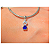 Berloque Pingente Menino com Zircônia Azul Prata 925 Legítima - Imagem 2