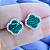 Brinco Trevo Pedra Amalequita Verde Cravejada Zircônia Prata 925 Legítima - Imagem 4