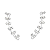 Brinco Ear Cuff Ponto de Luz Prata 925 Legítima - Imagem 1