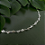 Corrente Feminina Chocker Coração Entrelaçado 40cm Prata 925 Legítima - Imagem 4