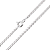 Corrente Feminina Chocker Esteira Prata 925 Legítima - Imagem 4