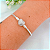 Pulseira Berloque Fecho Coração Com Zircônia Fio 2,4mm Prata 925 Legítima - Imagem 2