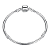 Pulseira Berloque Fio Semi Rígido Fecho Tambor Liso Prata 925 Legítima - Imagem 1