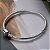 Pulseira Berloque Fio Semi Rígido Fecho Tambor Liso Prata 925 Legítima - Imagem 3