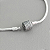 Pulseira Berloque Fio Semi Rígido Fecho Tambor Cravejado Prata 925 Legítima - Imagem 3