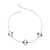 Pulseira Feminina 3 Trevos Prata 925 Legítima - Imagem 1
