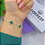 Pulseira Feminina 5 Trevos Malaquita Prata 925 Legítima - Imagem 3