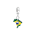 Berloque Mapa do Brasil Torcida Prata 925 Legítima - Imagem 1