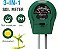Testador de Solo 3 em 1 - Sem Bateria - Detecção de pH, Umidade e Luz - Imagem 1
