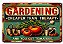 Placa de Jardim de Metal - Estilo Vintage - Imagem 1