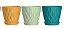 Trio de Vasos Coloridos - Cuidado com Estilo - Imagem 2
