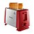 Torradeira Elétrica Lenoxx Red Fast Ptr203 Inox Vermelha 127v - Imagem 1