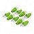 Kit 9 Conector Rj45 com Capa Verde - Imagem 1