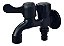 Torneira Dupla Tanque Jardim Metal Preto Fosco DC-TF-6702P - Imagem 2