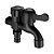 Torneira Dupla Tanque Jardim Metal Preto Fosco DC-TF-6702P - Imagem 1