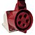 Tomada De Parede/sobrepor 3p+n+t 6h 380vca/32a Vermelho 125 - Imagem 2