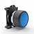Botão Pulsante Luminoso Giovenzana PPRL4BL Azul 22mm - Imagem 1
