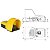 Pedaleira Comando Simples Giovenzana - IP7015 Amarela - Imagem 2