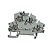 Kit 2 Borne Conector Mola Duplo 2,5mm Zdk 2,5-2 / 1492-LD3 - Imagem 1