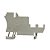 Kit 2  Bloco de Bornes para Sensor 3 Fios Mola 1492-LS2-3 - Imagem 1